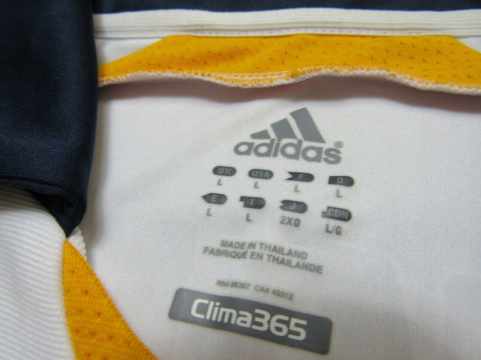 David Beckham LOS ANGELES Galaxy ADIDAS 2007-08 /L Rozmiar L