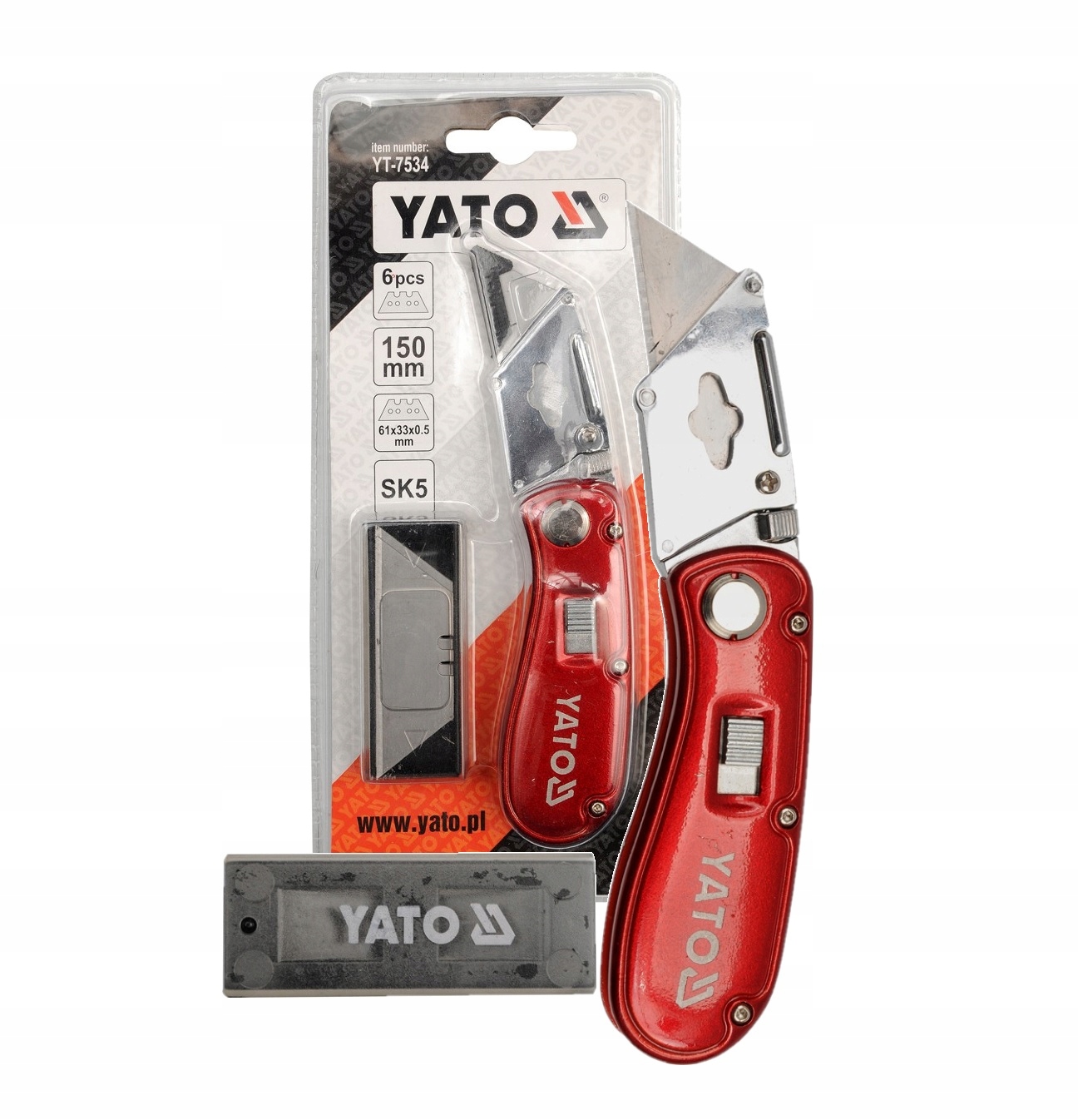 

Nożyk Z Ostrzem Trapezowym Ostrza Yato YT-7534