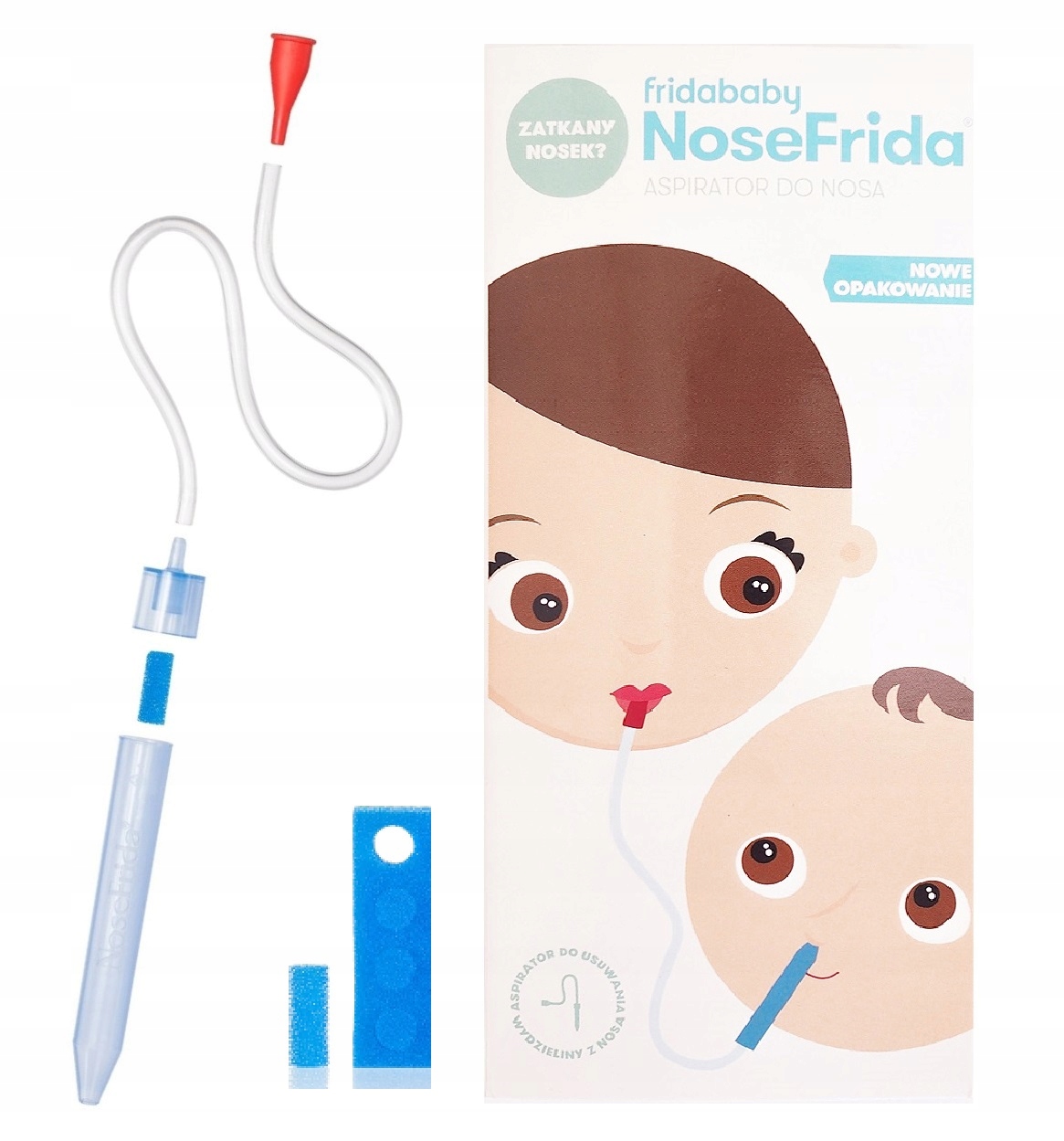 NOSEFRIDA FRIDA ASPIRATOR DO NOSA KATAREK+ 4FILTRY GRUSZKA ODCIĄGACZ