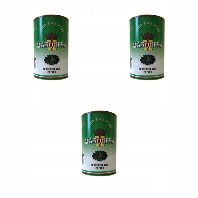 Černé olivy krájené 4350/2350 g Marquesa X3