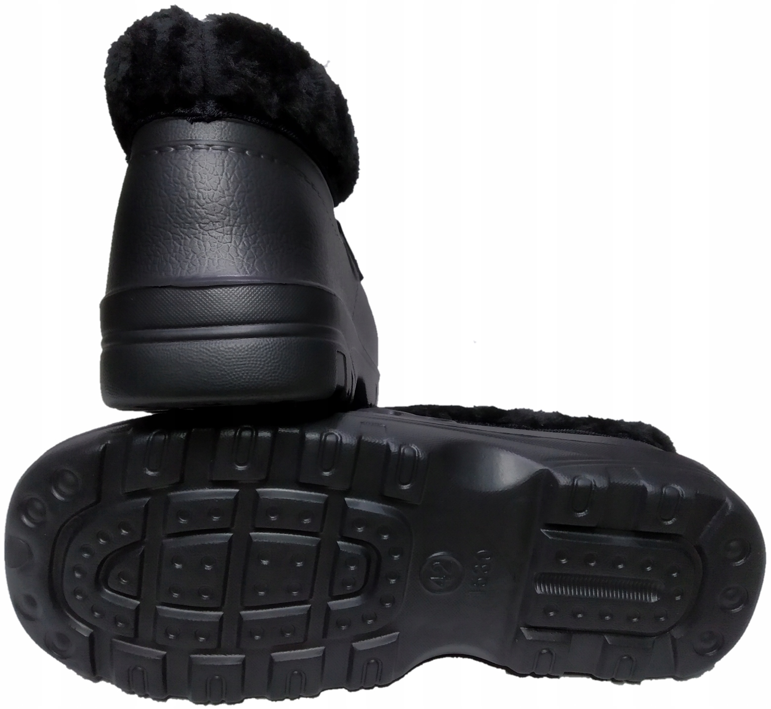 KALOSZE KRÓTKIE LEKKIE OCIEPLANE PIANKOWE EVA 44 Zapięcie wsuwane