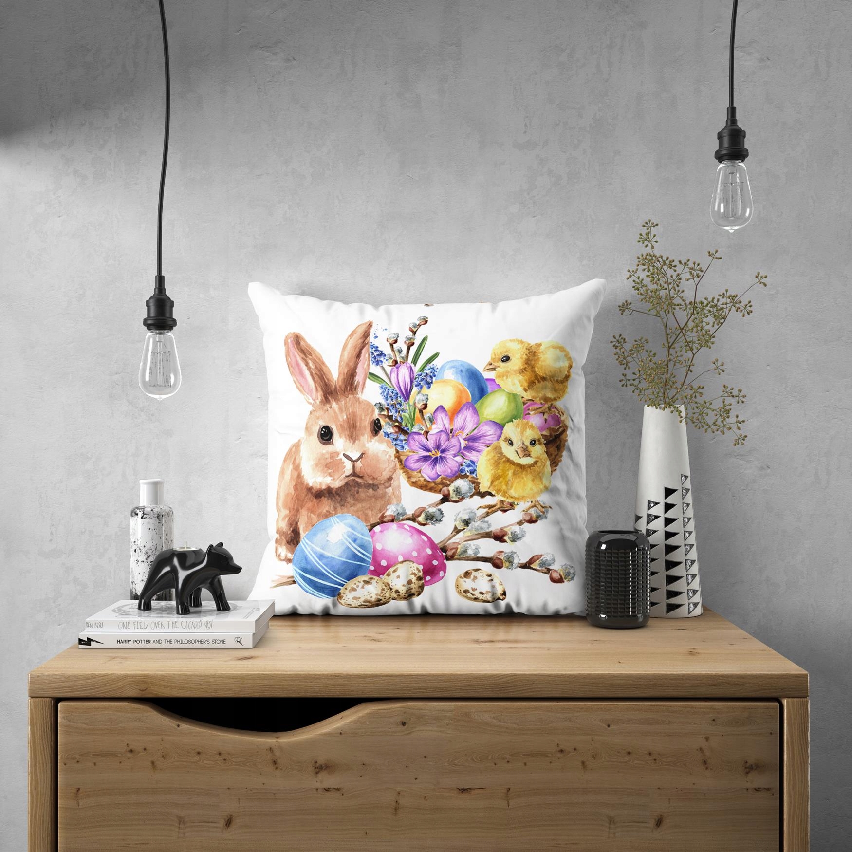 POSZEWKA NA PODUSZKĘ DEKORACYJNA WIELKANOC 40x40 JASIEK 215 Rodzaj dekoracyjna