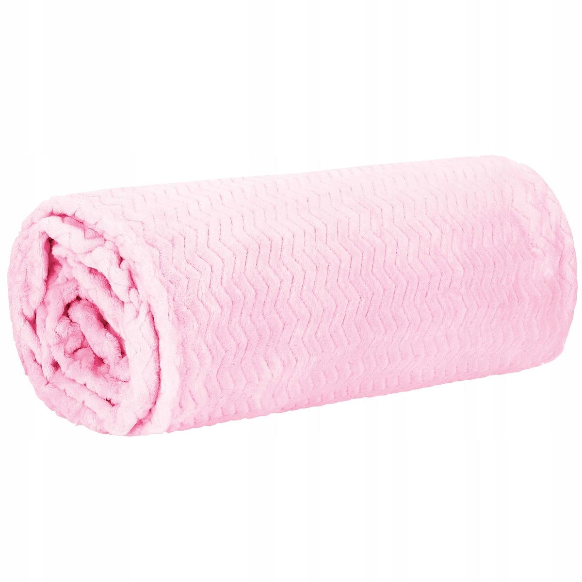 GRUBY KOC WYTŁACZANY 200x220 cm NARZUTA MIĘKKA PLED CIEPŁY FUTRZAK RÓŻOWY EAN (GTIN) 5907719421308