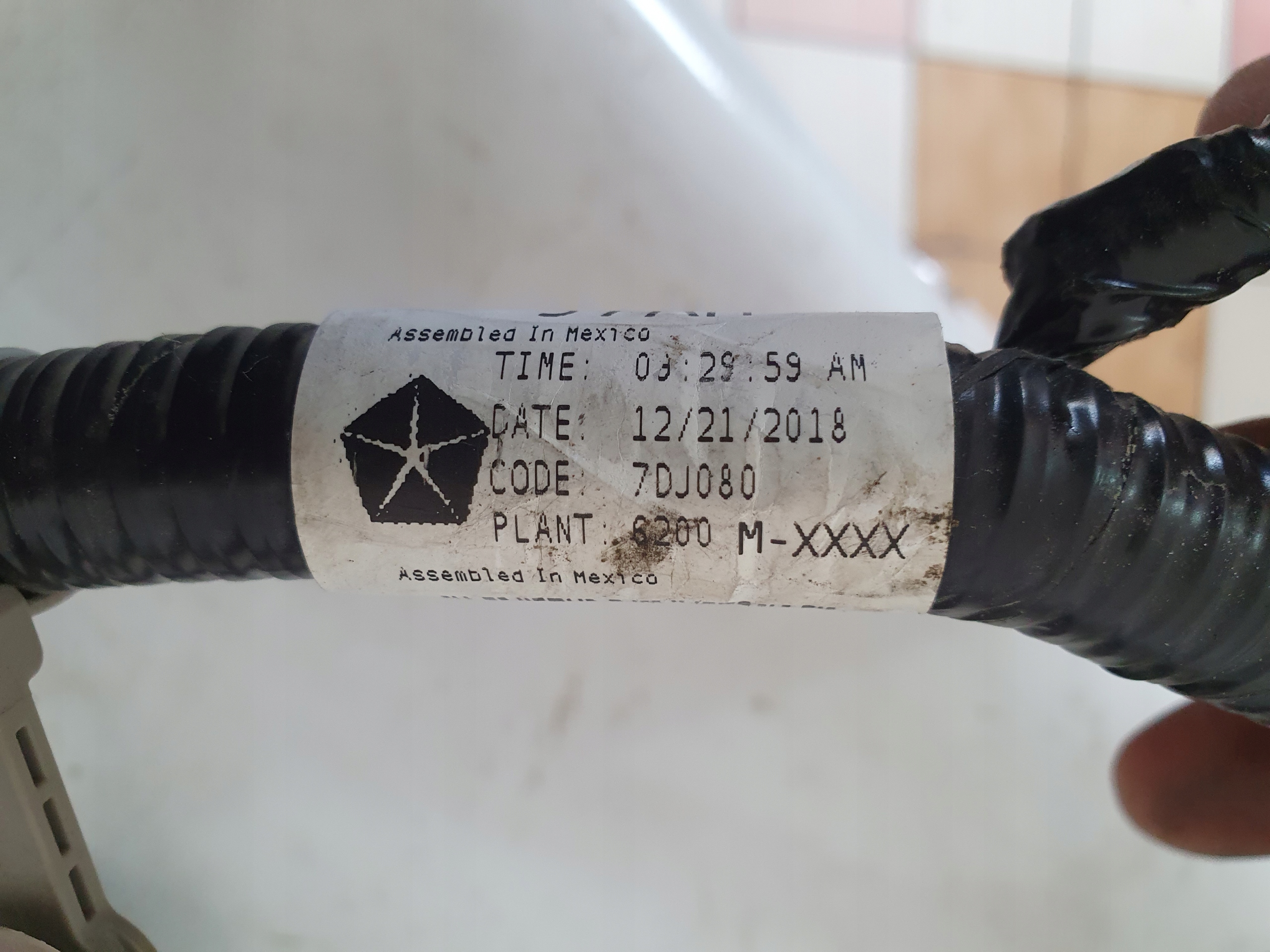 DODGE CHALLENGER 15- 3.6 V6 bundle motor wiring