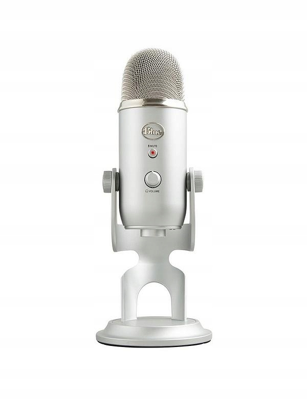 Blue Yeti Usb mikrofón strieborná