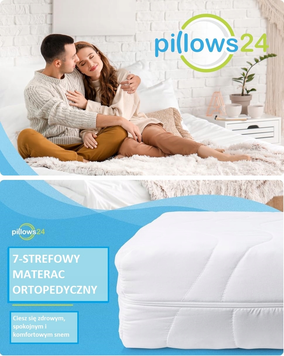 MATERAC PIANKOWY 7 STREFOWY H2/H3 140X200X12CM Szerokość materaca 140 cm