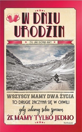 

Kartka urodzinowa dla mężczyzny motocyklisty U49