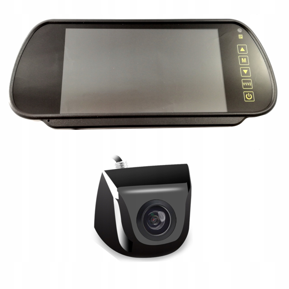 Monitor Lusterko KAMERA cofania METALOWA PRZÓD TYŁ