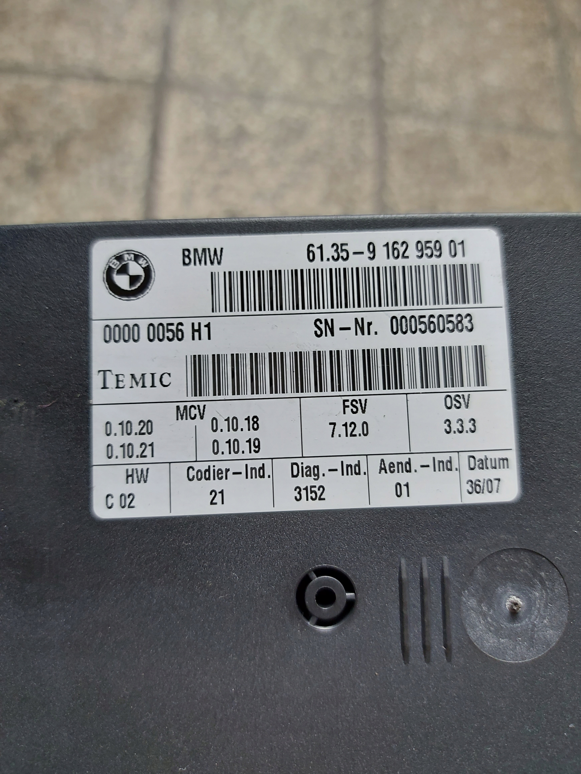 modul Bedienteil SITZ BMW X5 E70 X6 E71 9162959