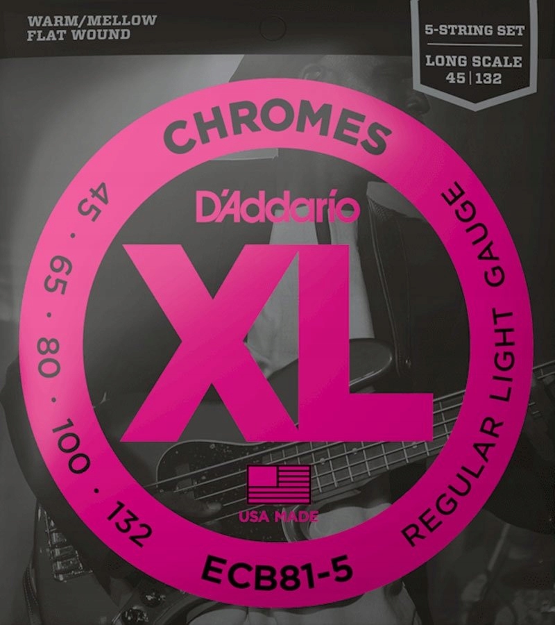 Struny D'addario Chromes ECB81-5 (45-132) 5str.