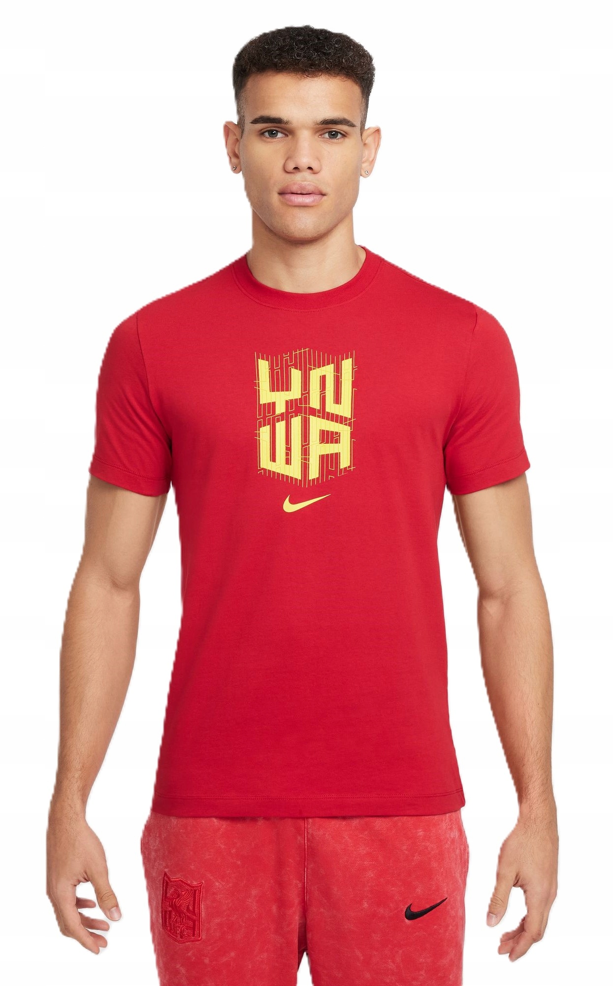 Koszulka Nike Liverpool Fc HJ4268-687 T-shirt Czerwona Bawełna Roz. L