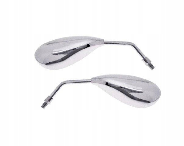 LUSTERKA UNIWERSALNE ŁEZKA CHROM M8 GWINT L+P