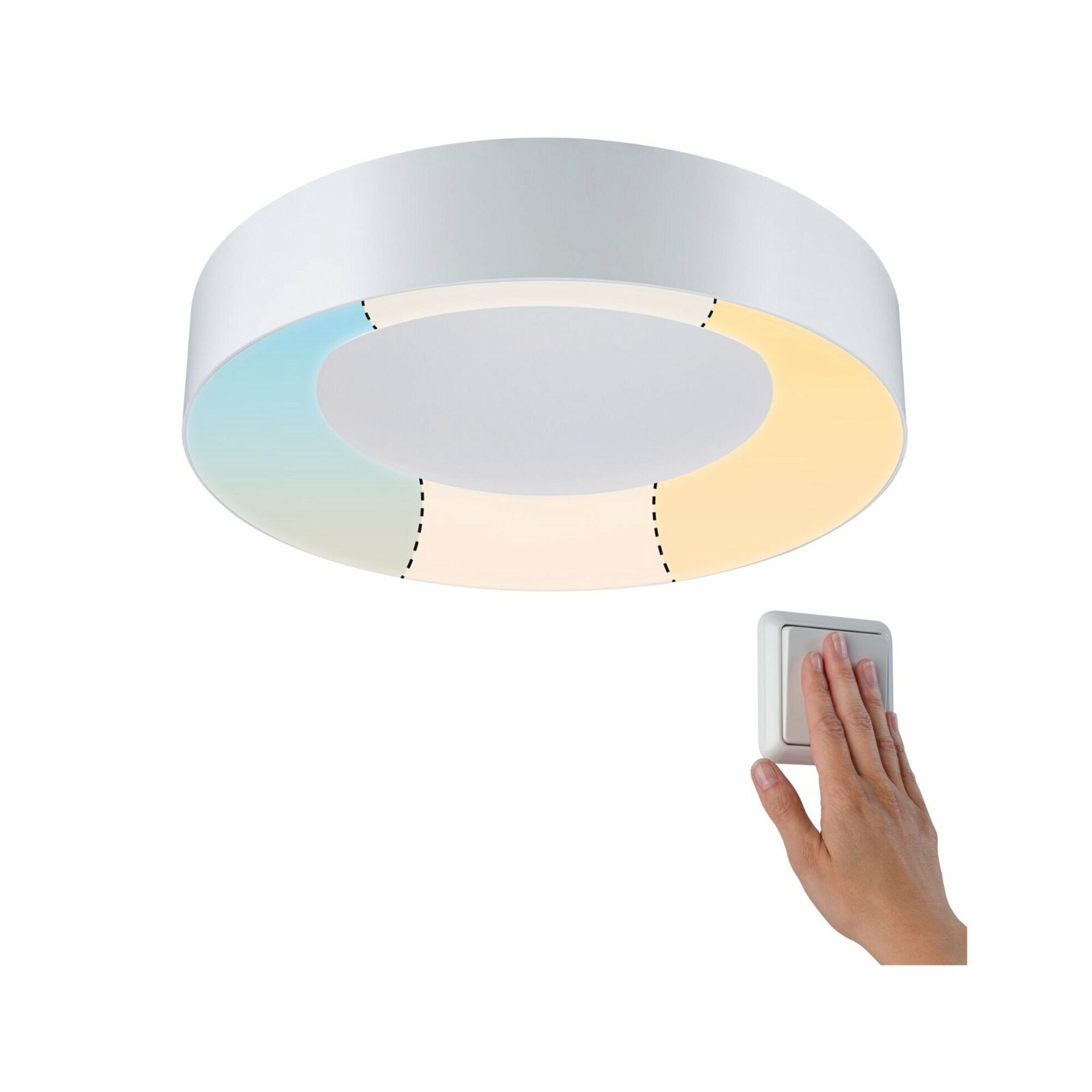 Paulmann HomeSpa Casca Led stropné svietidlo 23W, biela, WhiteSwitch 3000-650