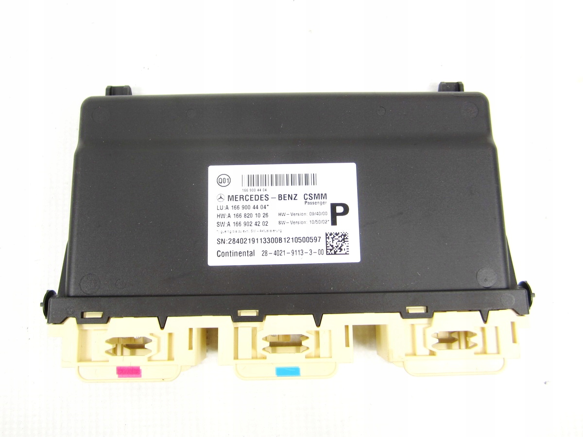 module control unit seat of the passenger right Mercedes ML W166