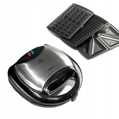 

Opiekacz Sandwich Grill Gofrownica 3w1 750W Tiross