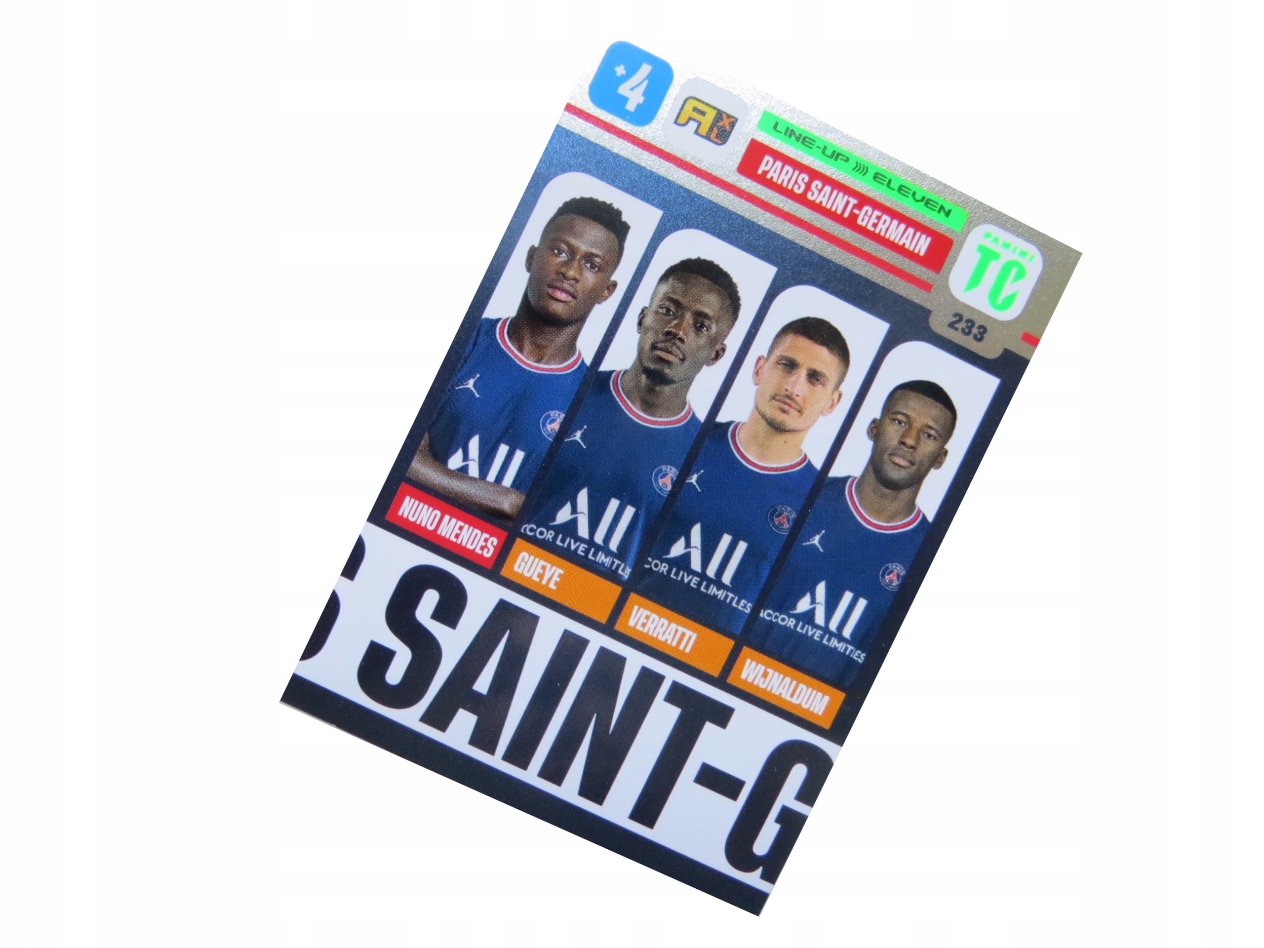 Panini Top Class Line-up Eleven Psg 233