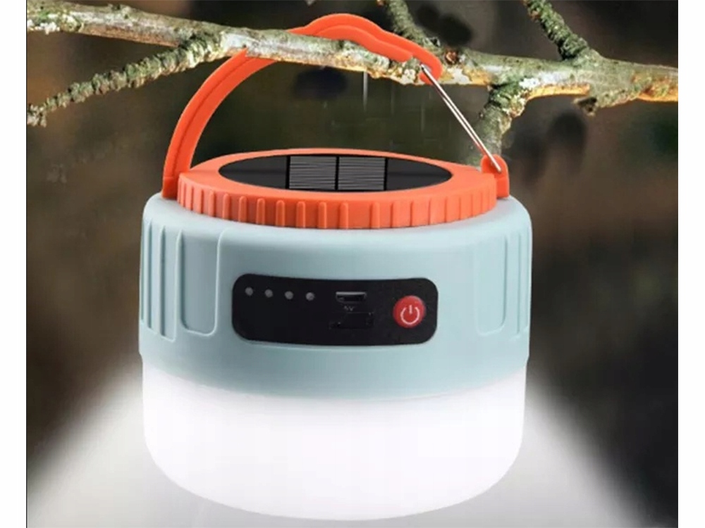 LAMPA LAMPKA SOLARNA TURYSTYCZNA NA BIWAK USB LED KEMPINGOWA PANEL SOLAR Liczba trybów 3