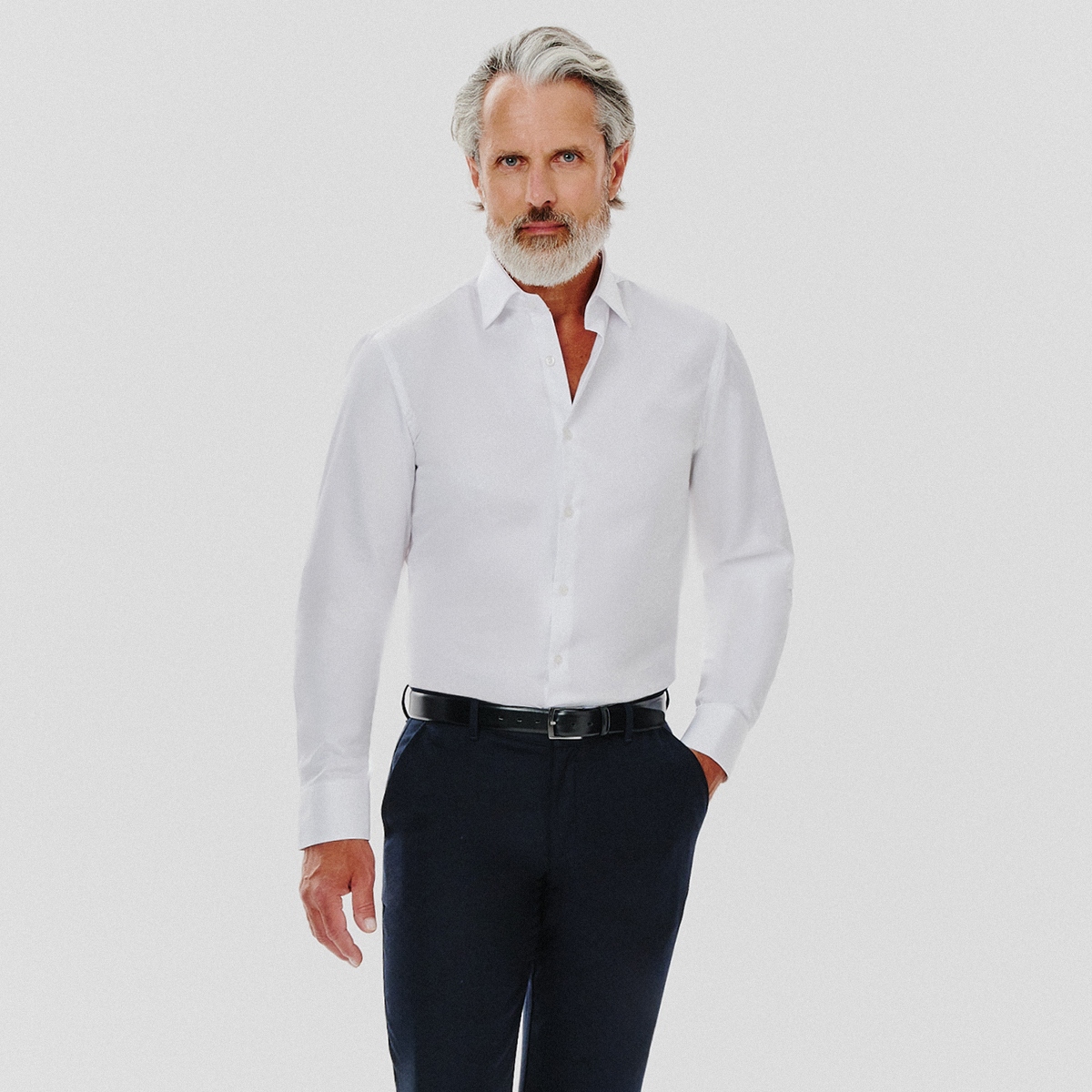 Biała bawełniana koszula męska Pako Lorente roz. 3XL