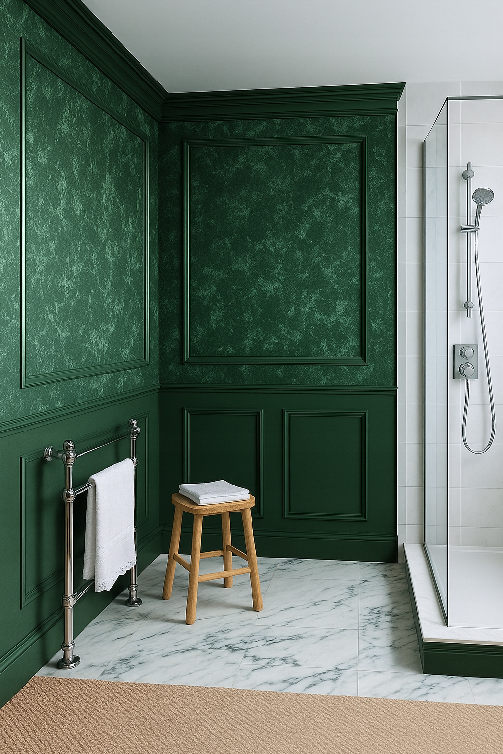 Provence benátská hlína Set Na Cca 6 m2 Lahvově Zelená Barva