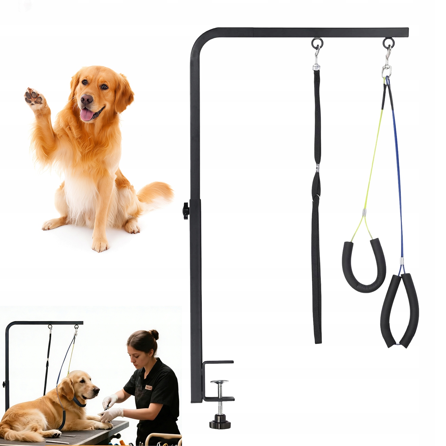 Levně Nastavitelný Groomerský Držák Pro Psa Se 3 Lany
