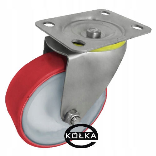 Polyamidovo-polyuretanové kolo, průměr 125 mm, v nerezovém otočném pouzdře