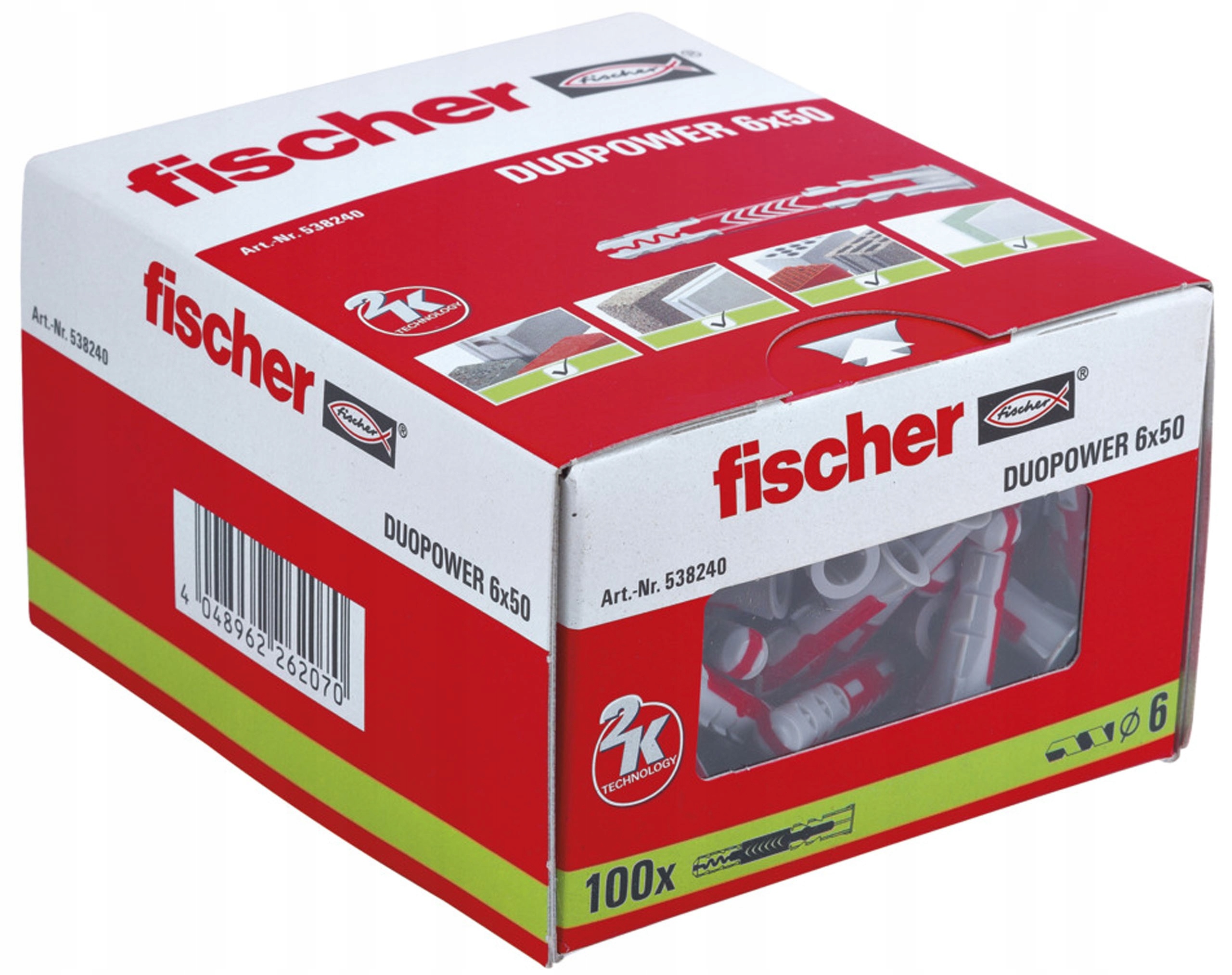 

Kołki Duopower Fischer 538240 6 x 50 mm 100 szt.