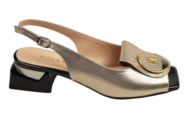 Sandály Boccato 0085-632 141.40 vel.36 Zlatá Italská kůže Elegantní
