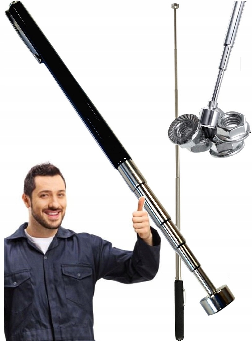 CHWYTAK MAGNETYCZNY ROZKŁADANY MAGNES TELESKOPOWY DŁUGI MOCNY