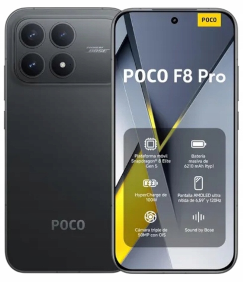 Poco F8 Pro 5G 6,59" 12/256GB Amoled 120Hz 6210mAh 100W HyperCharge Bose