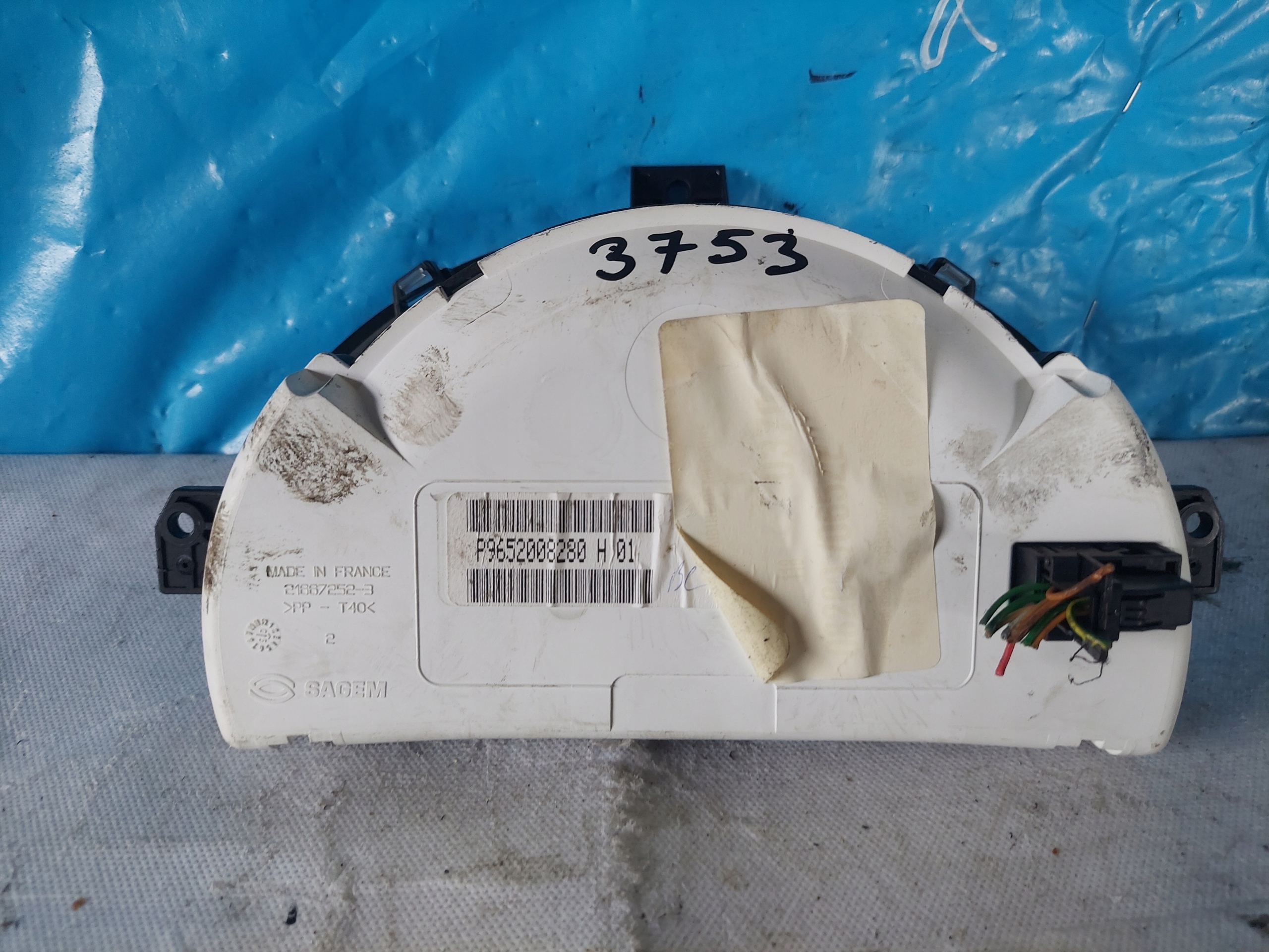 dials clock CITROEN C3 1.4 16V P9652008280
