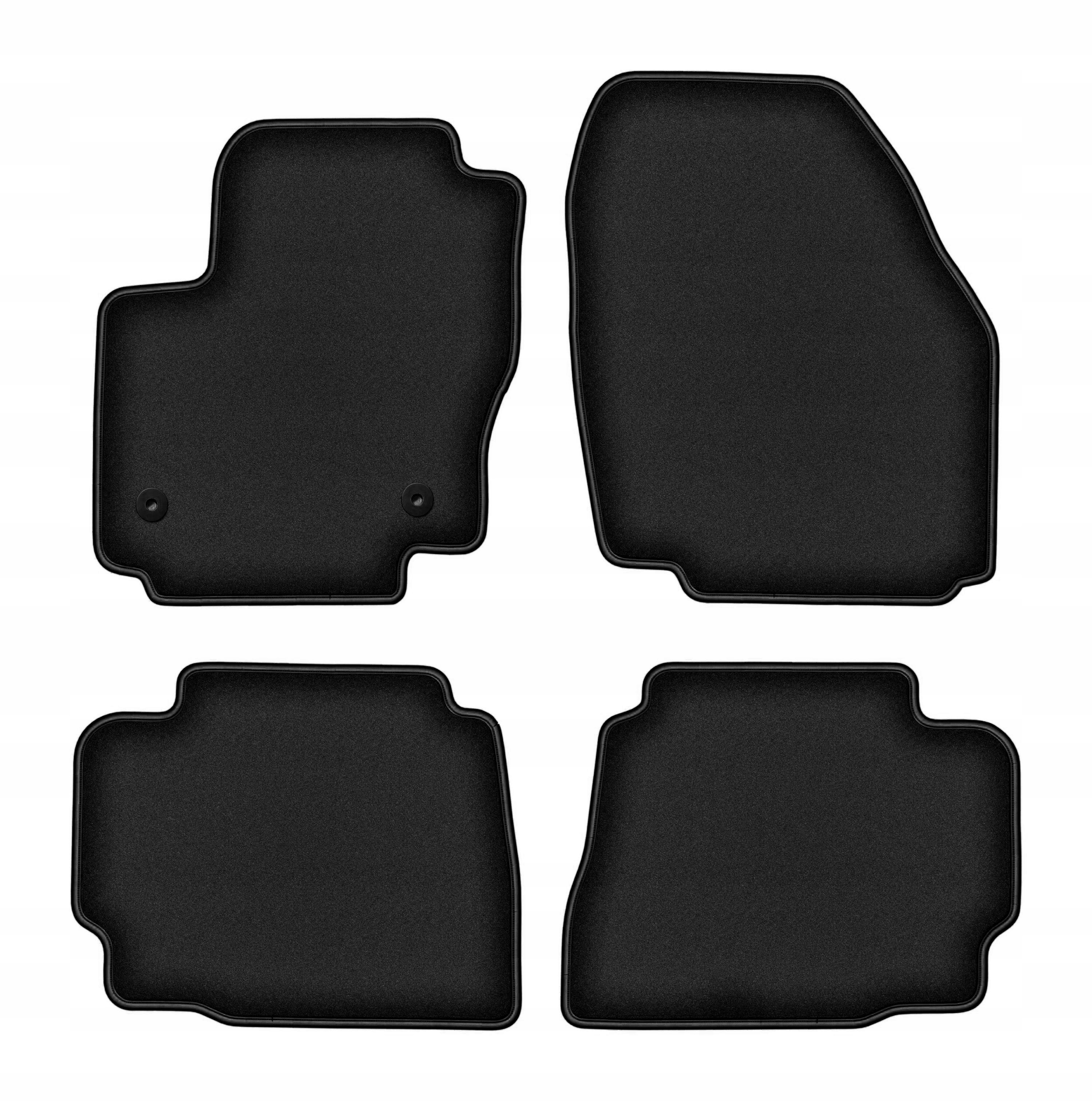 Koberčeky do auta velúrové čierne 4 ks pre: Ford Mondeo MK4 2012-2014