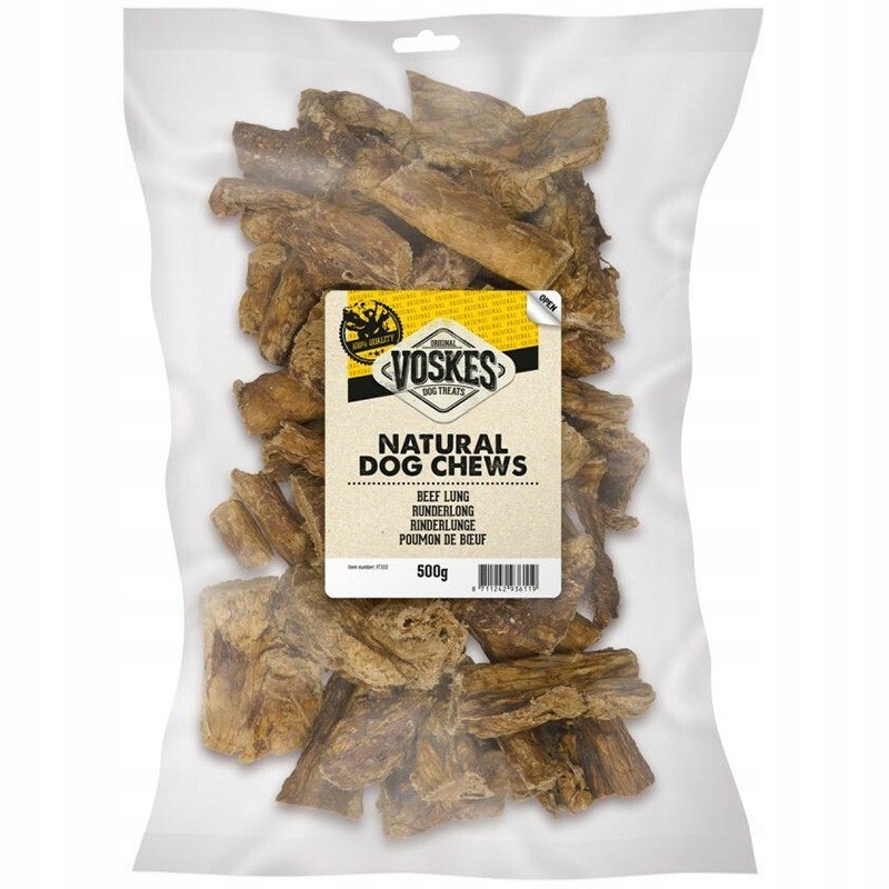 Levně Voskes Beef Lung – sušené hovězí plíce 500 g