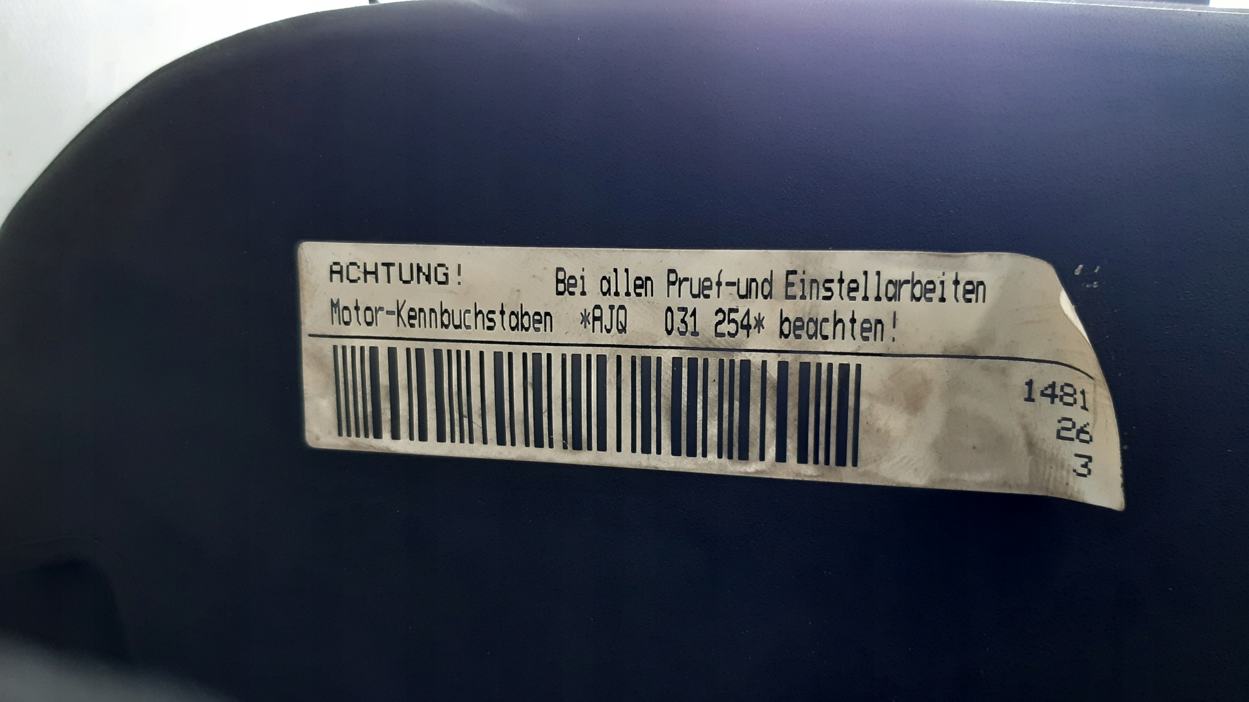 engine AJQ 1,8T 180 KM Audi TT