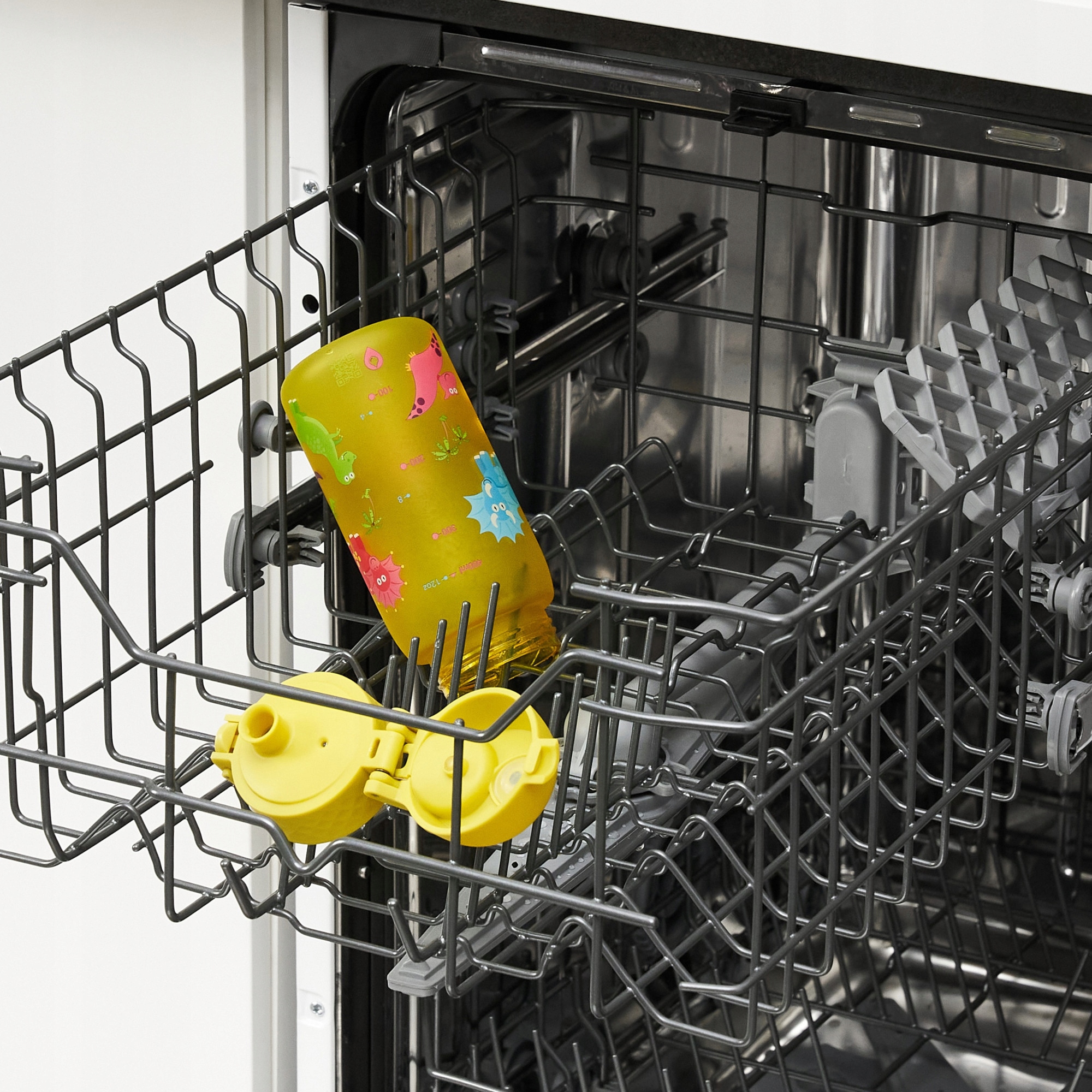 Bidon na wodę chłopięcy sportowy żółty twardy ustnik Dinozaury ION8 0,35 l EAN (GTIN) 0619098089813