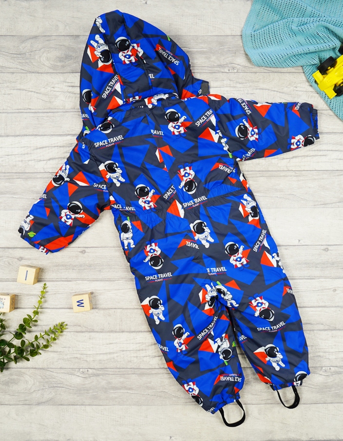 ZIMOWY KOMBINEZON 1cz. KOSMONAUTA granat r.98 Rękaw długi rękaw