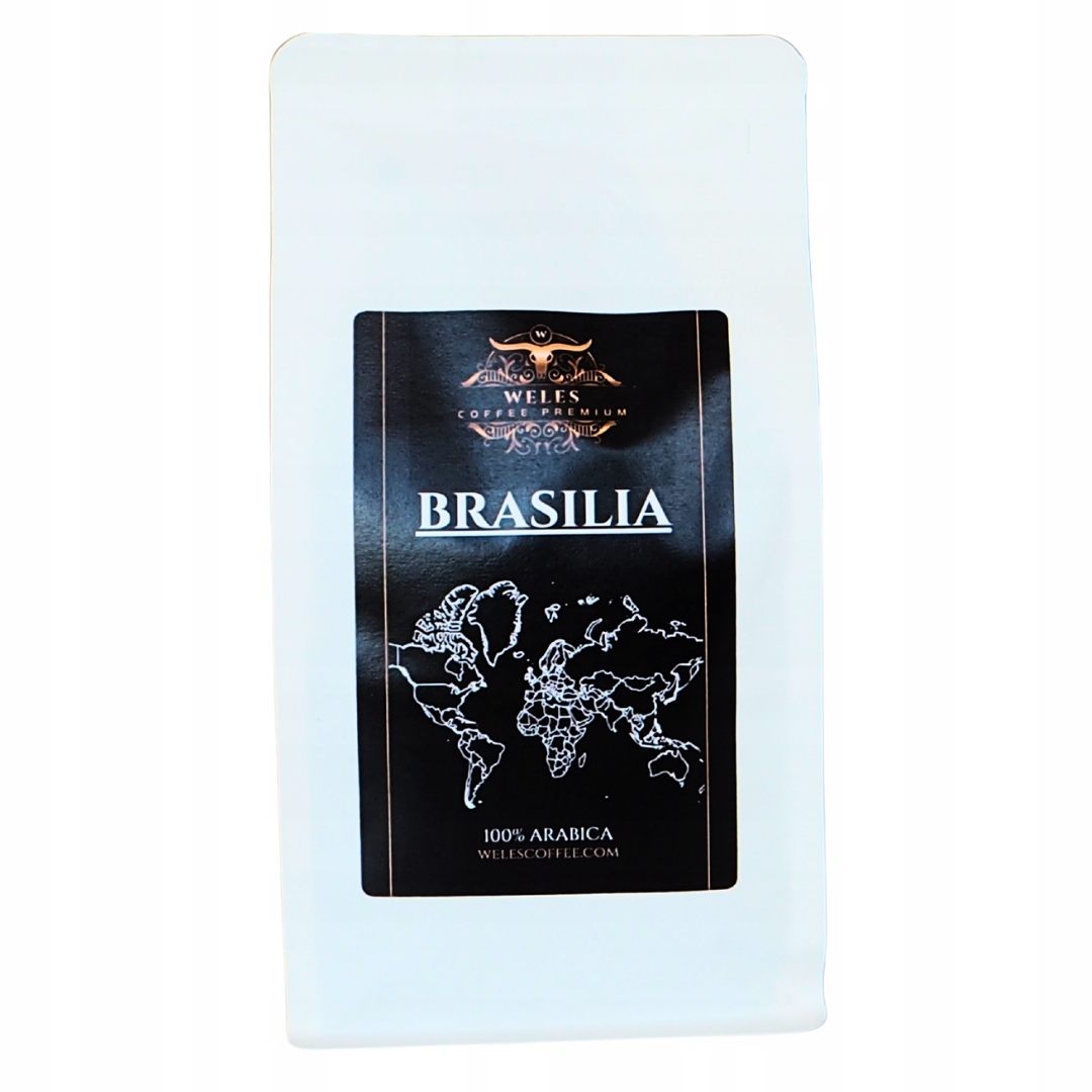 Levně Káva zrnková 500 g Brasilia Santos Čerstvě pražená 100% Arabika do kávovaru