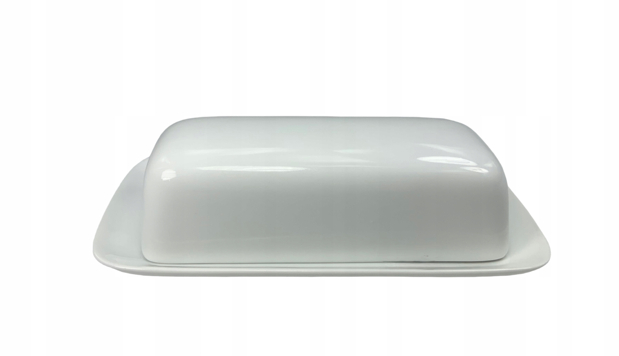 PORCELANOWA MASELNICZKA POJEMNIK NA MASŁO 16,5 CM