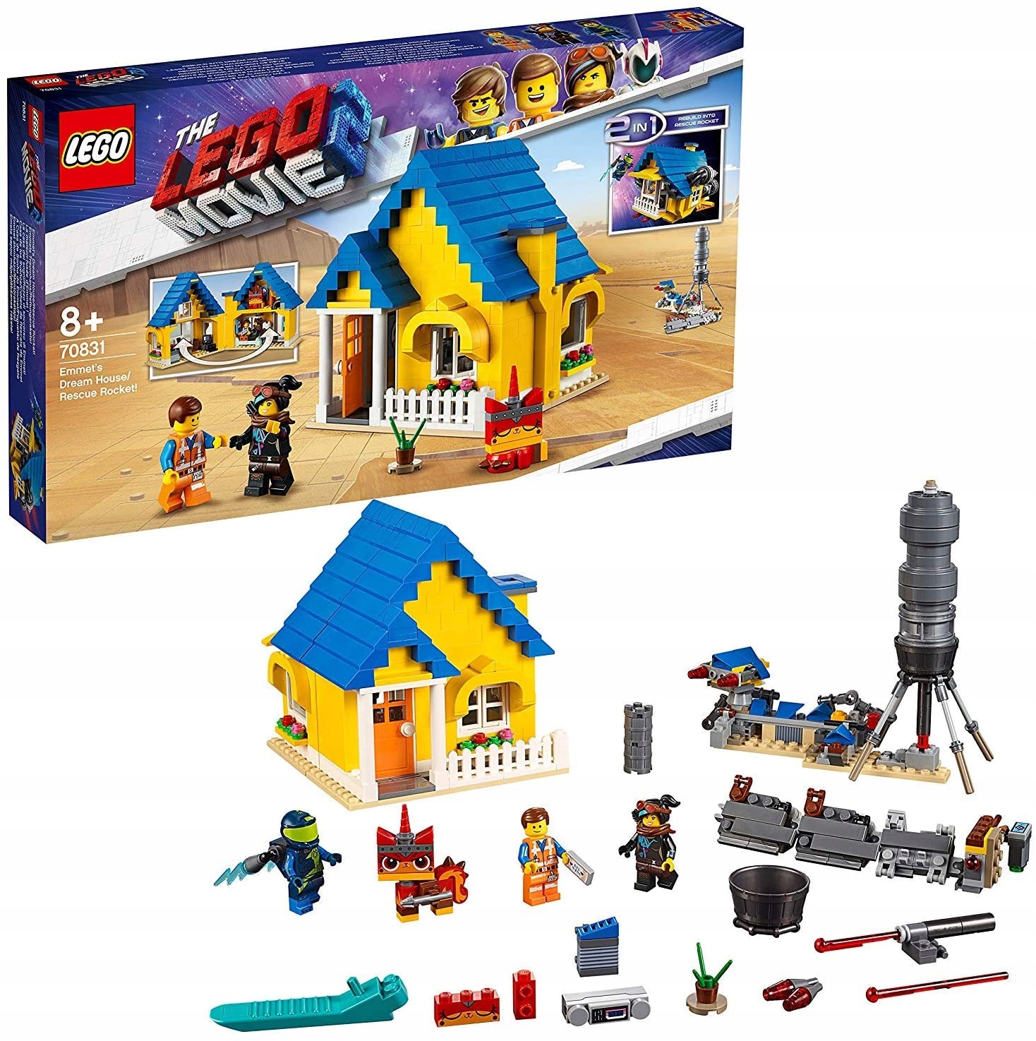 Lego Przygoda Movie 70831 Dom Emmeta 2w1 Rakieta Ratunkowa Lucy Rex Kicia