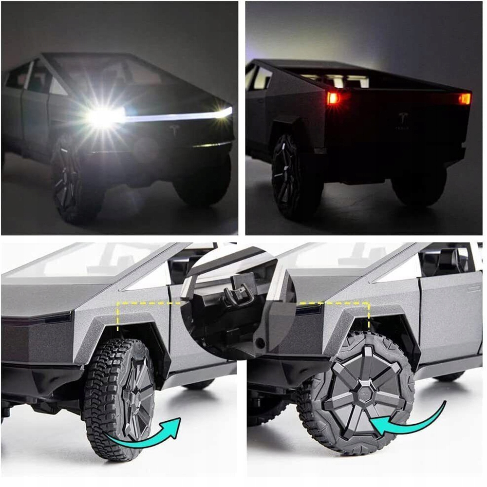 TESLA CYBERTRUCK QUAD! 1:24 MODEL PICKUPA TESLI ALUMINIOWY Kod producenta lynker210be