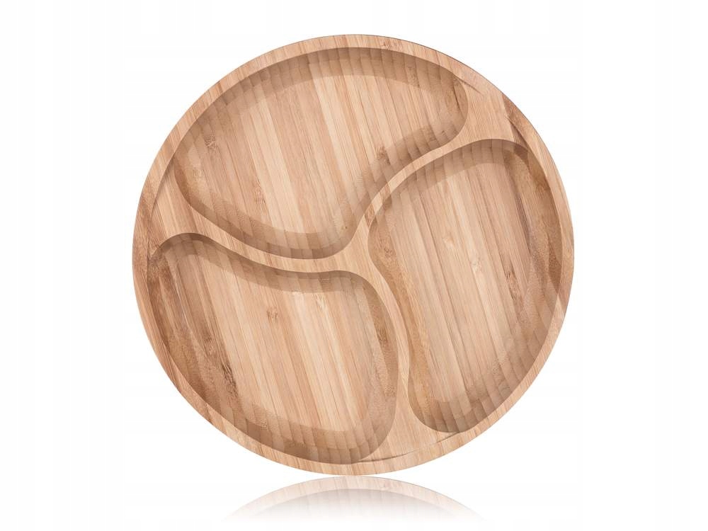 Półmisek dzielony bambusowy BRILLANTE Bamboo 25 x 4 cm Marka Banquet