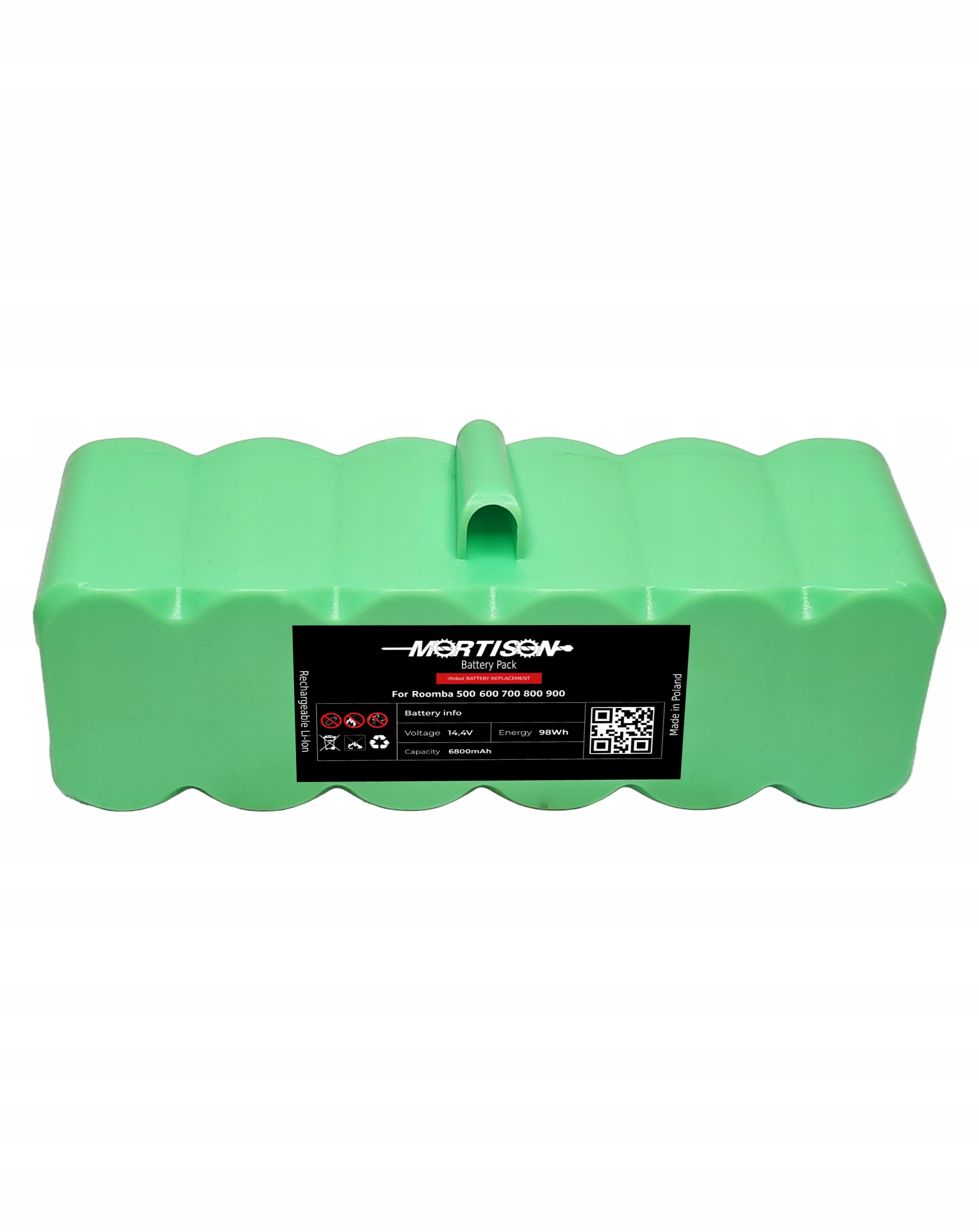 Baterie Akumulátor pro iRobot Roomba 500 600 700 800 900 14,4V 6800mAh