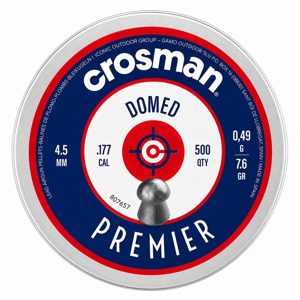 Śrut Crosman Premier Domed 4,5 mm 0,49 grama 500 sztuk