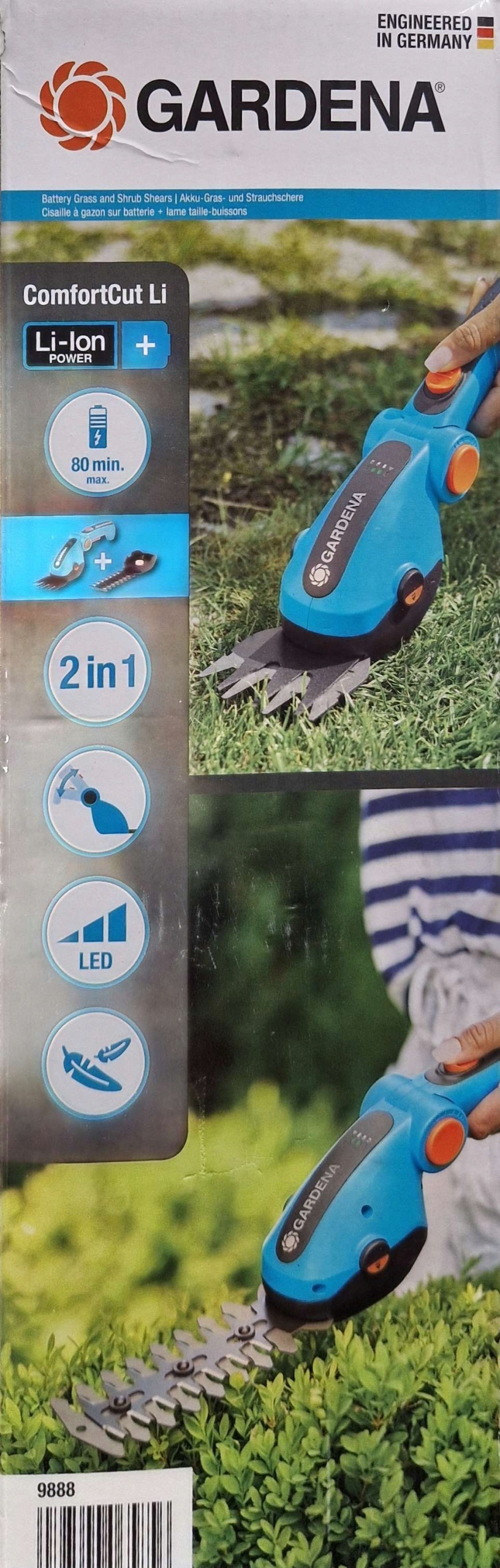 Gardena Akumul. nożyce do brzegów trawnika 9888
