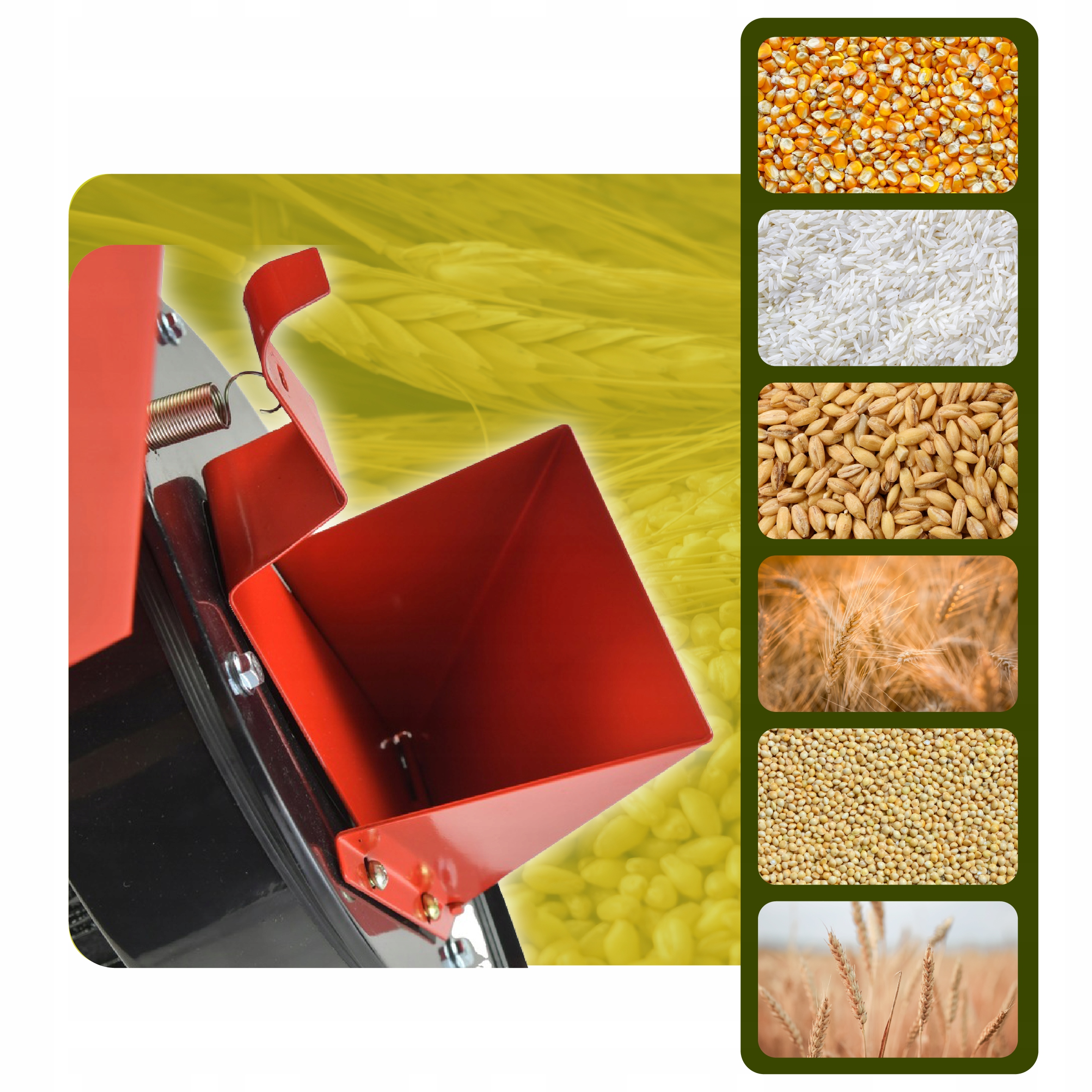 MŁYNEK ŚRUTOWNIK DO ZBOŻA OWOCE 3,9kW ROZDRABNIACZ Zasilanie elektryczne