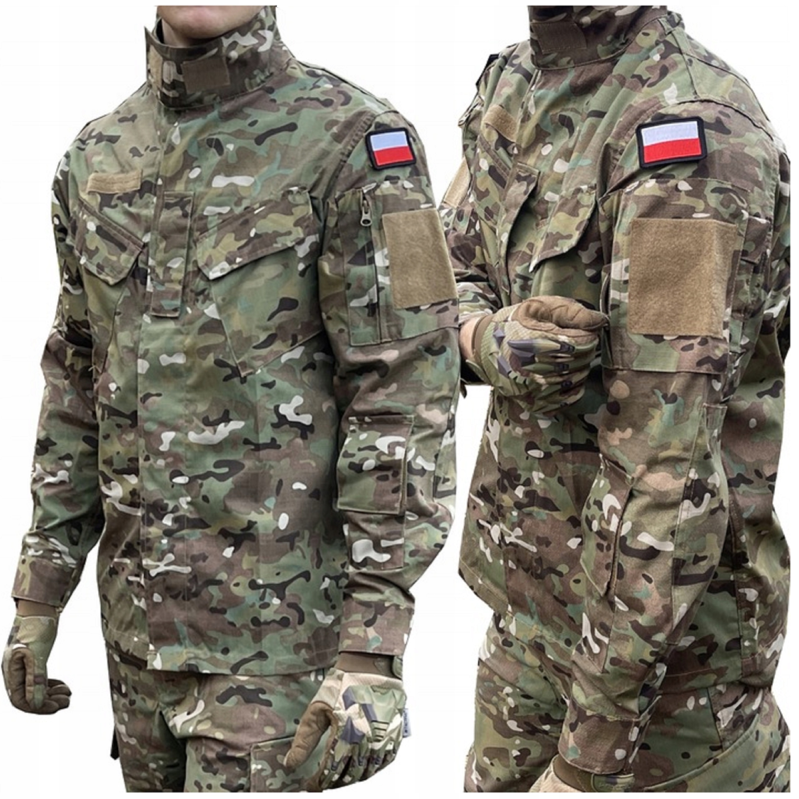 Bluza Wojskowa Multicam Taktyczna wz10 Texar Flagi r. XL