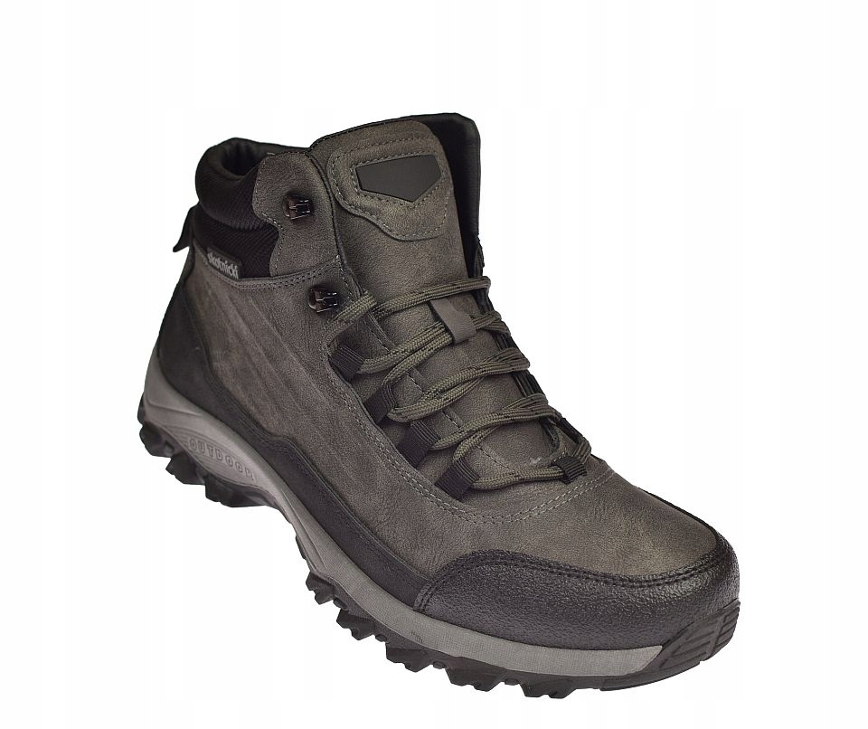 Trekingové Boty Na Zip Vysoké Zateplené Pánské Trapery TR-596 gr r, 43