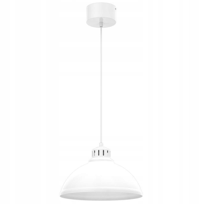 Industriální Závěsná Lampa Bílá Luminex Sven kuchyňská s kovovým stínítkem