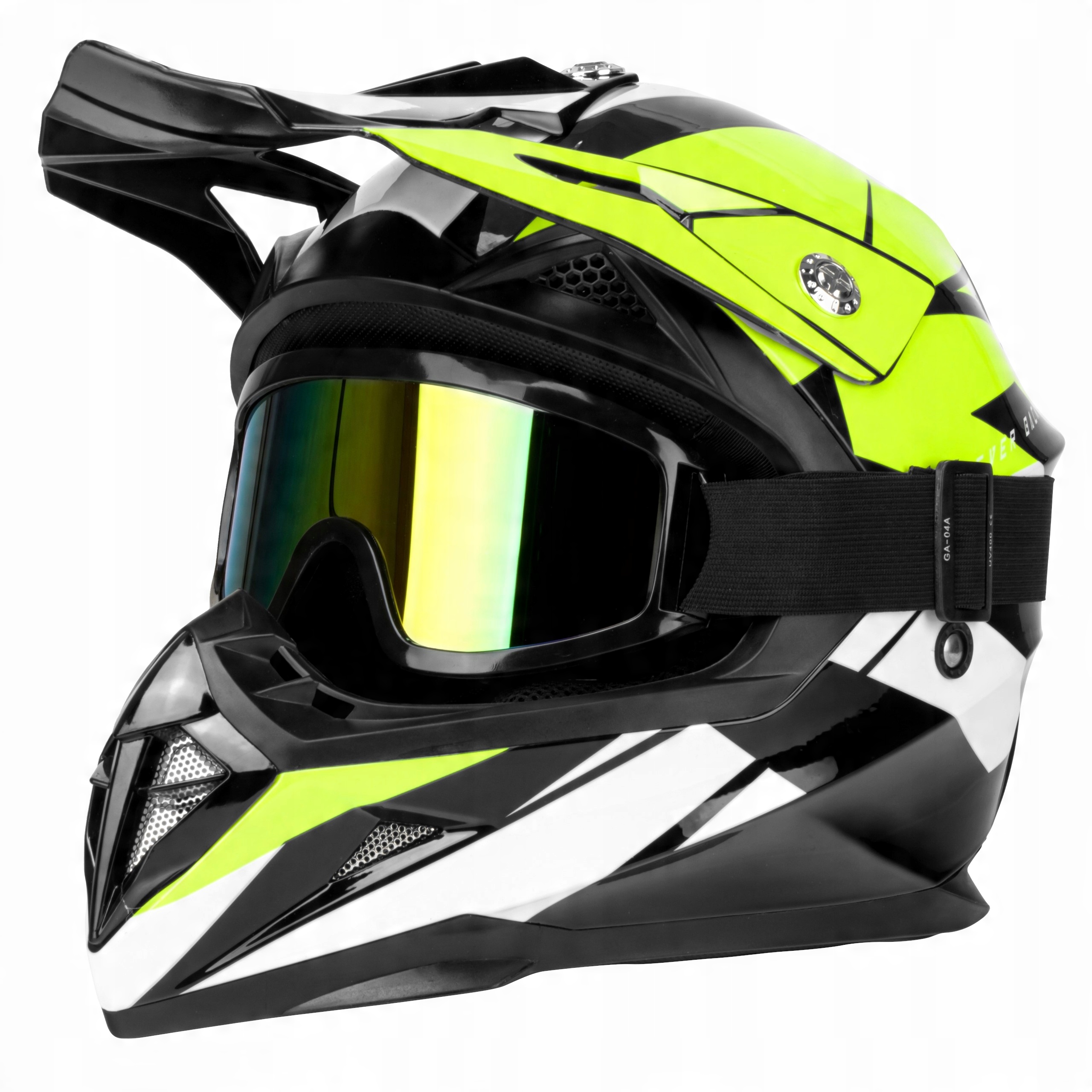 

Kask Motocyklowy Cross Horn Q Enduro Quad Gogle M