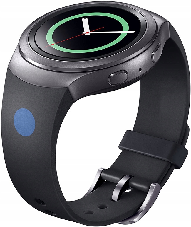 

Czarny Silikonowy Pasek Samsung Gear S2 Rozmiar L