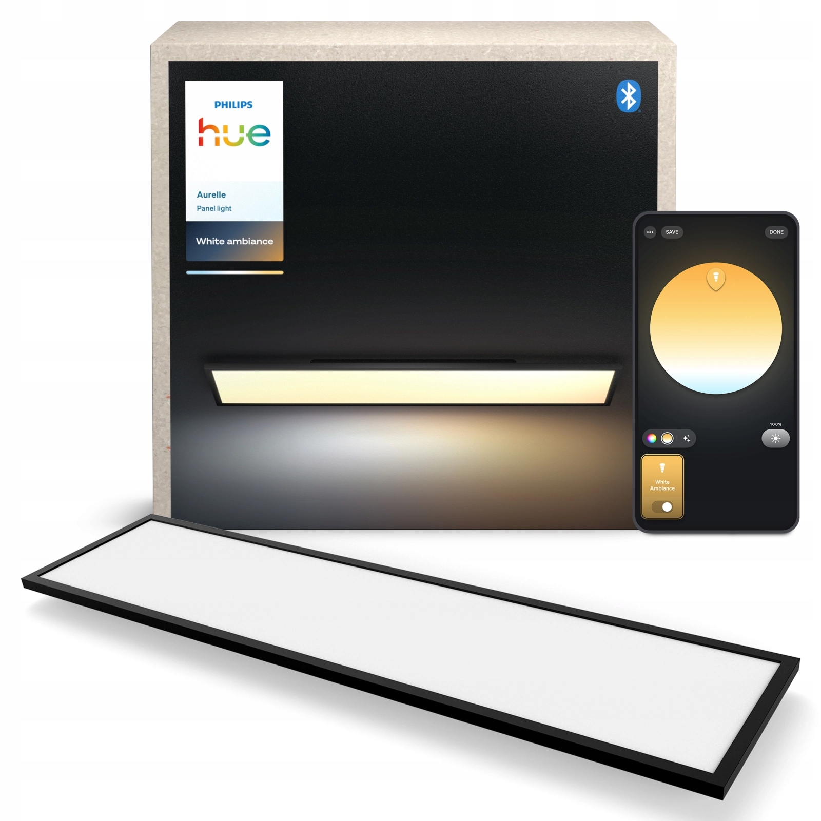 Led panel Stropná lampa 120x30 Tw Inteligentná Zigbee Aurelle Philips Hue